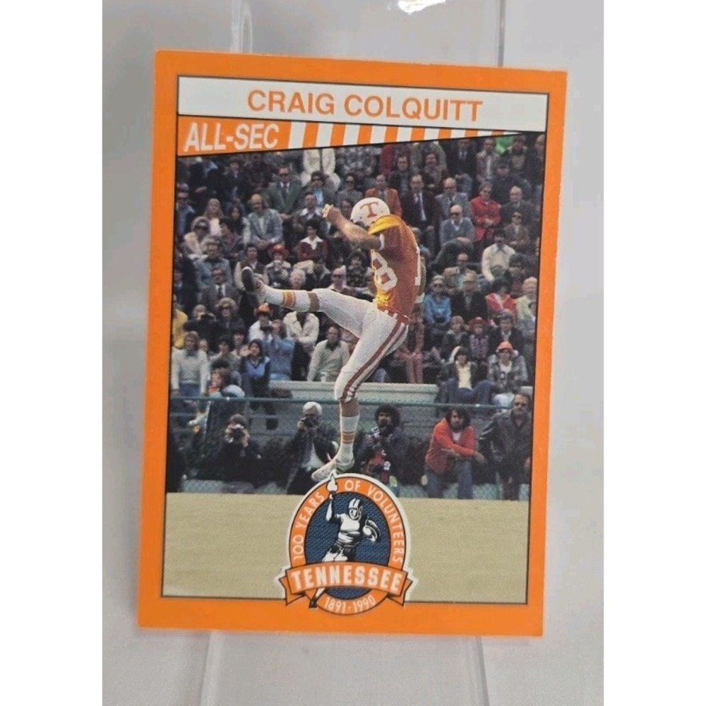 1990 100 Years of Tennessee Volunteers #191 Craig Colquitt football trading card
